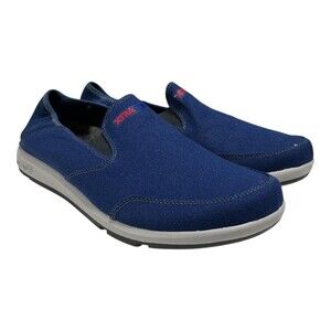 Xtratuf Boat Shoes Mens 12 Blue Yellowtail Canvas Slip Resistant Casual NEW